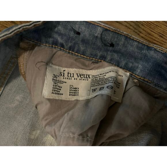 Si Tu Veux Light Blue Billy Jean’s Size 36 Superstack - Picture 3 of 4
